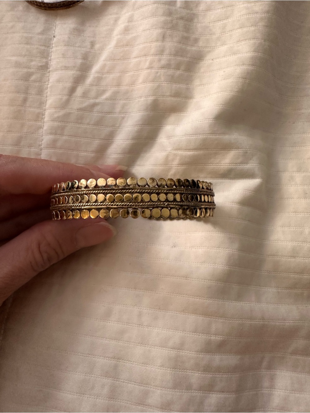 Anna Beck Gold Layered Dot Bangle Bracelet